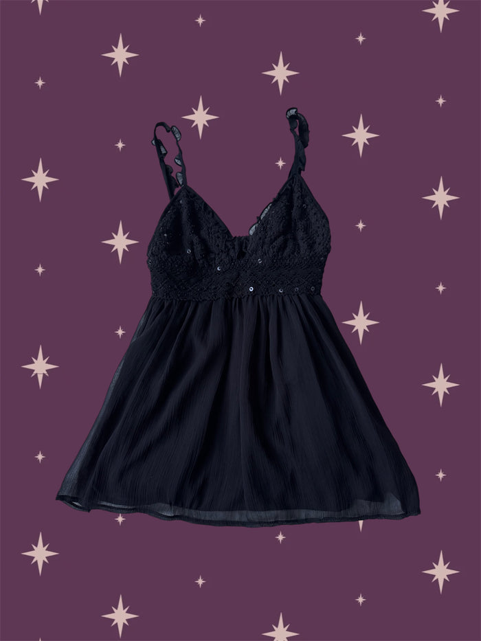 Blusa mostacillas y lentejuelas